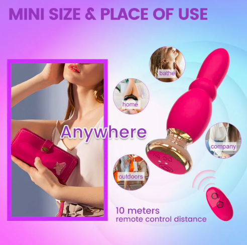 Dụng Cụ Kích Thích Hậu Môn App Miji Green Gauze Tent Rung Điều Khiển Cao Cấp